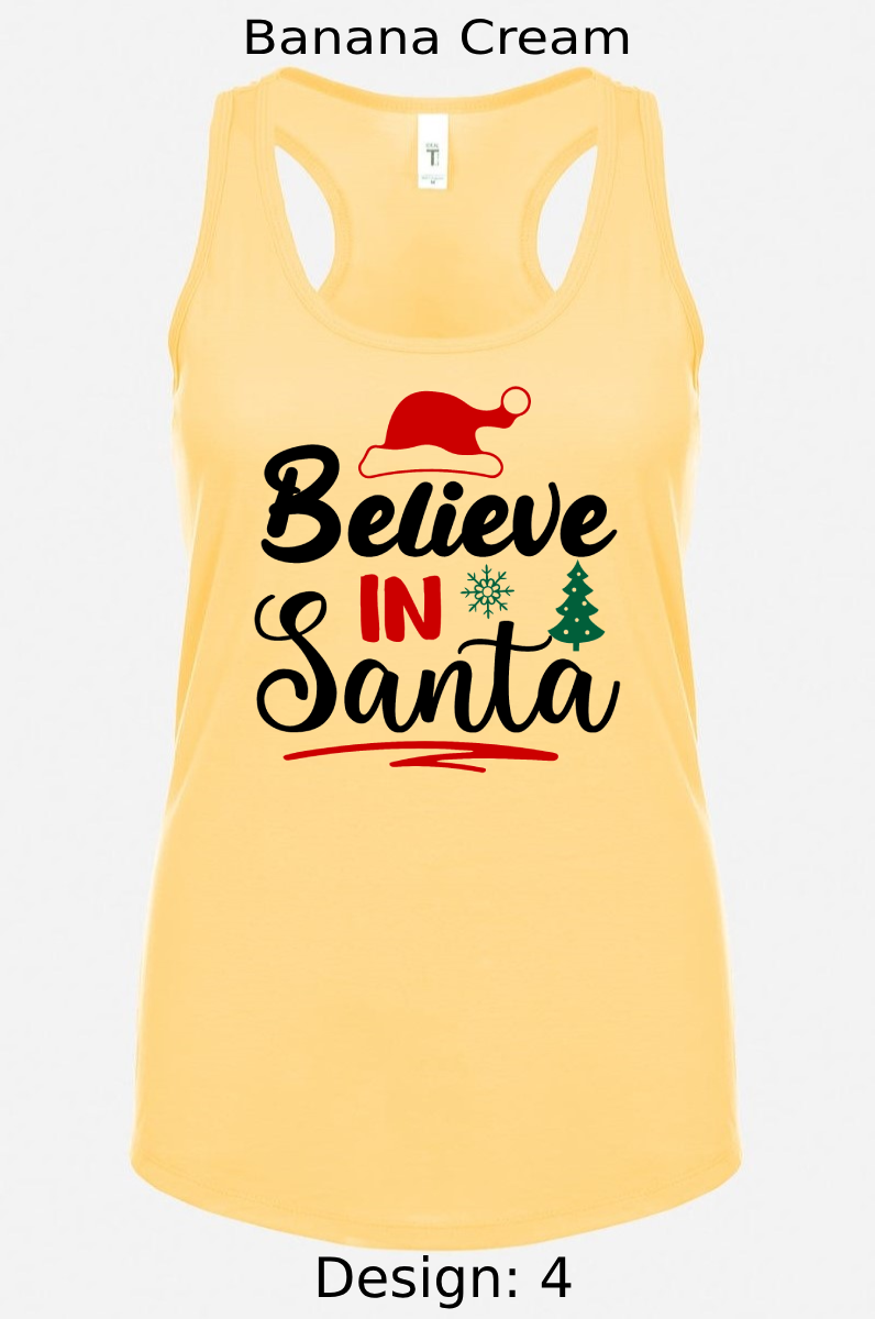 Shirts Women's Customized Tank Tops & Shirts | Christmas Funny Santa Themed Tee