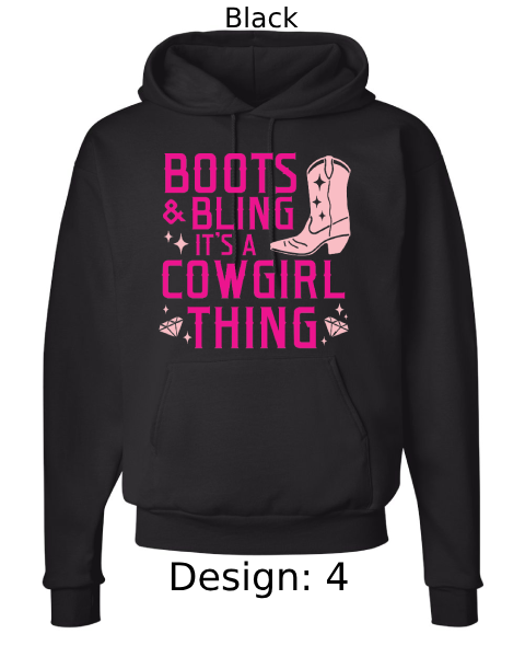 Unisex Country Cowboy Hoodie Sweatshirt | Custom Hoodie
