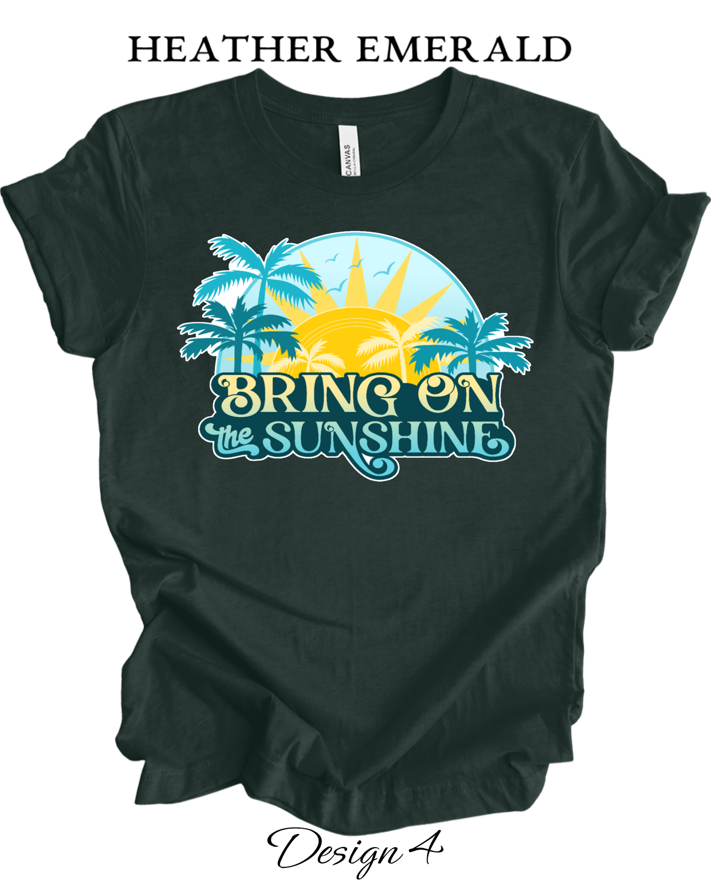 Custom Tee Unisex Crew Neck T-Shirts | Summer, Surfing, & Sunshine Inspired Tee