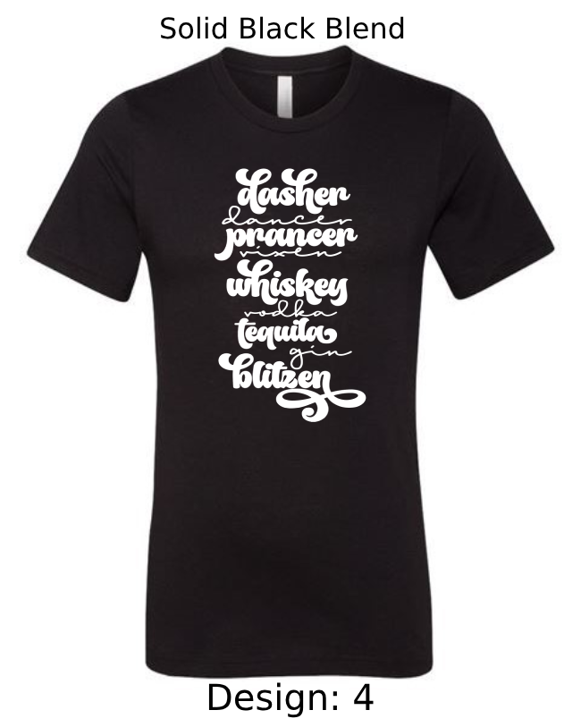 Shirts Men's Customized T-Shirts | Christmas Funny Drinking Themed Tee