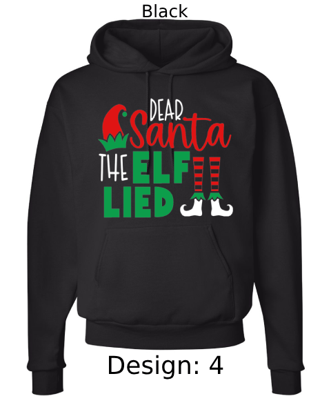 Unisex Christmas Funny Elf Hoodie Sweatshirt | Custom Hoodie