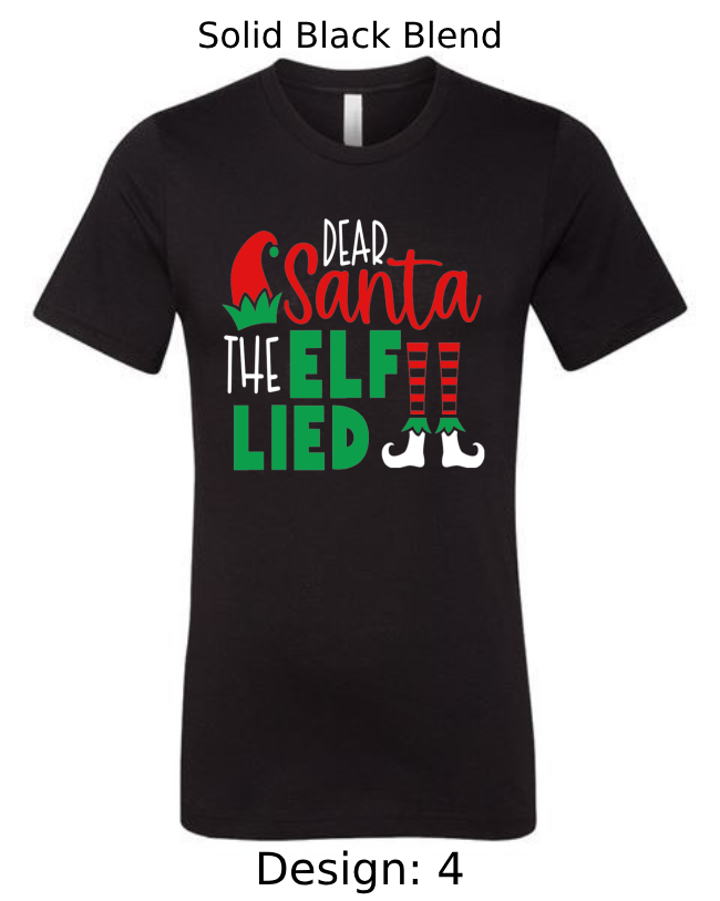 Shirts Men's Customized T-Shirts | Christmas Funny Elf Themed Tee