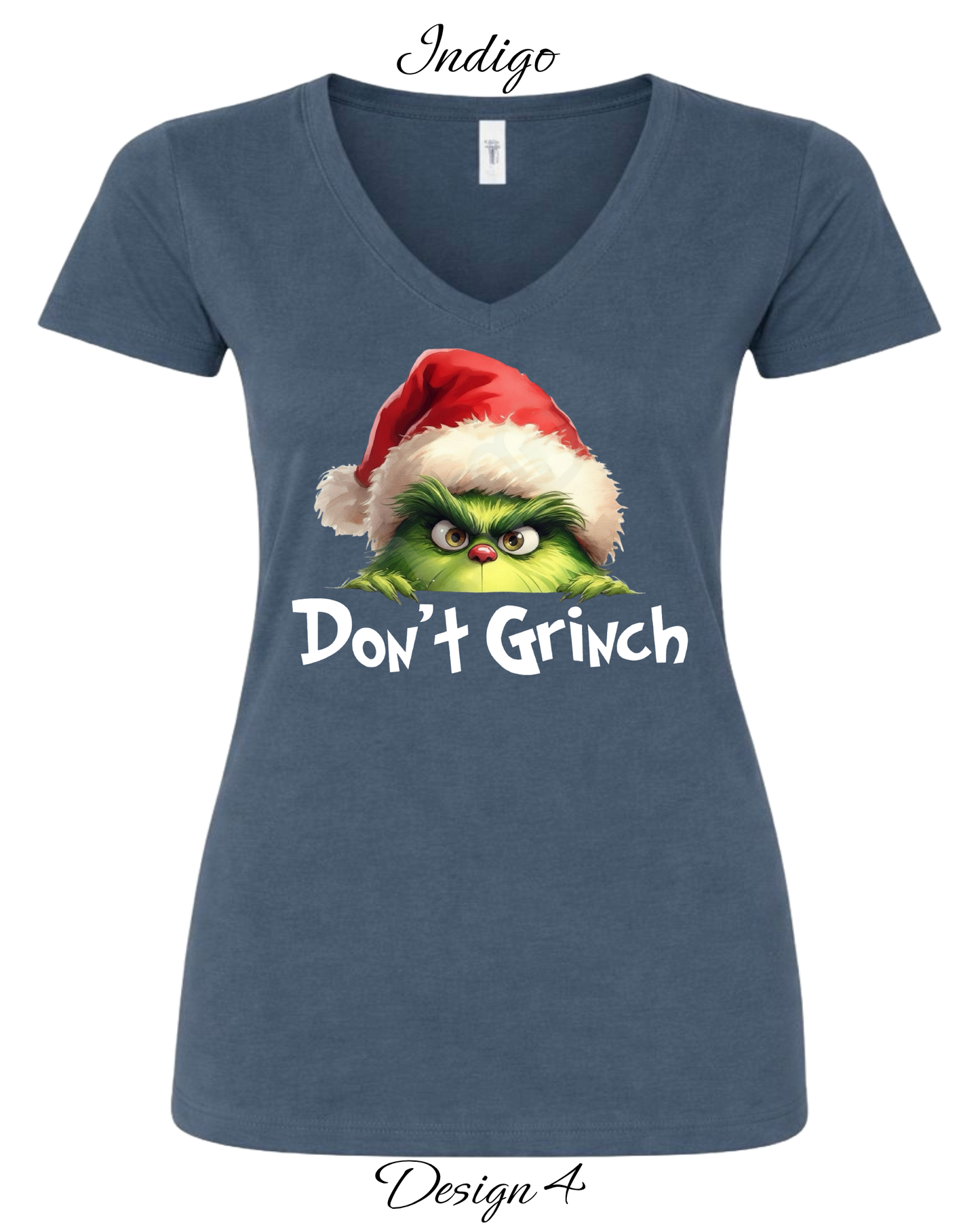 Custom Women's Tank Tops & Tees | Christmas Funny Grinch Inspired Tee