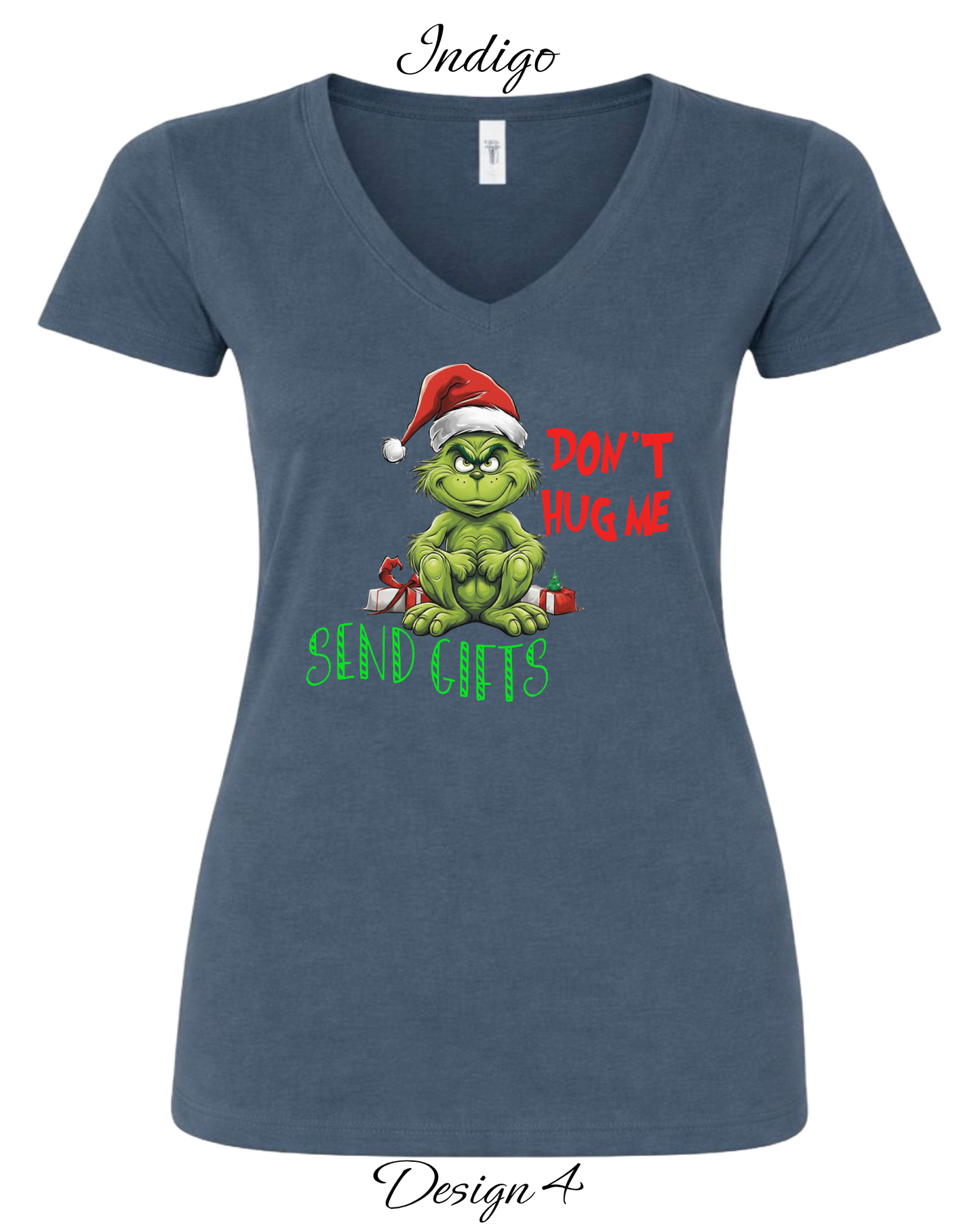 Custom Women's Tank Tops & Tees | Christmas Funny Grinch Inspired Tee