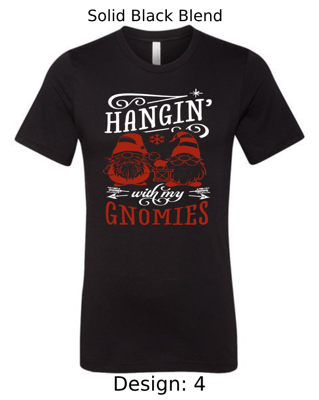 Shirts Men's Customized T-Shirts | Christmas Funny Gnome Themed Tee