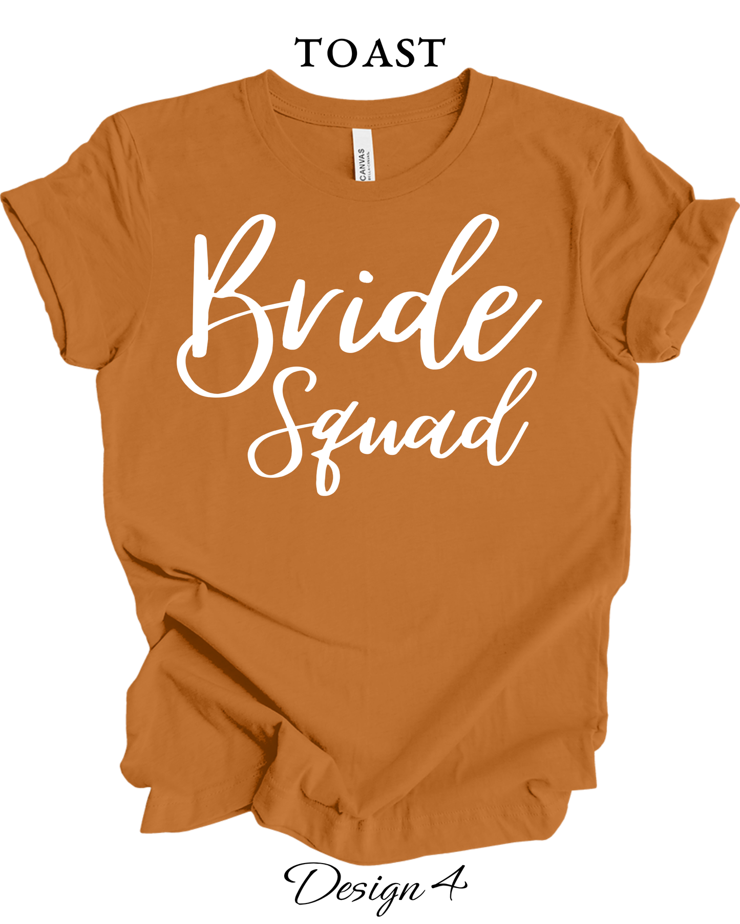 Custom Tee Unisex Crew Neck T-Shirts | Bride, Bachelorette, Brides Maid Group Wedding Shirts