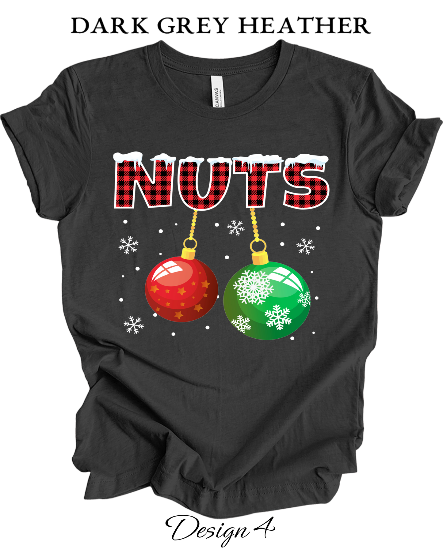 Custom Tee Unisex Crew Neck | Christmas Chest Nuts Couples Tee
