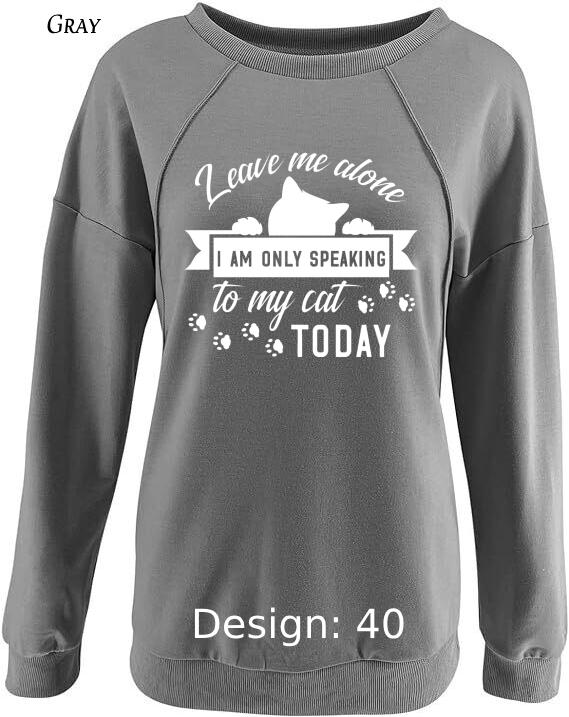 Sweatshirt Women's Cat Sweatshirt | Custom Sweatshirt