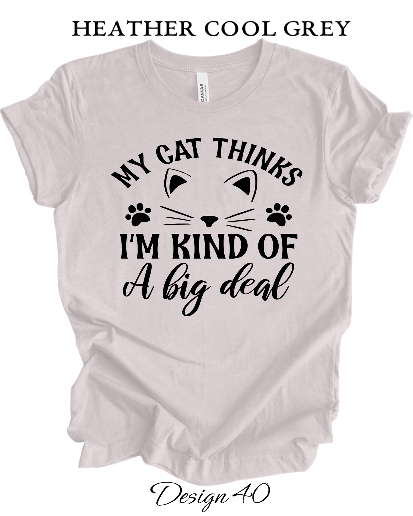 Custom Tee Unisex Crew Neck T-Shirts  | Cat Inspired Tee