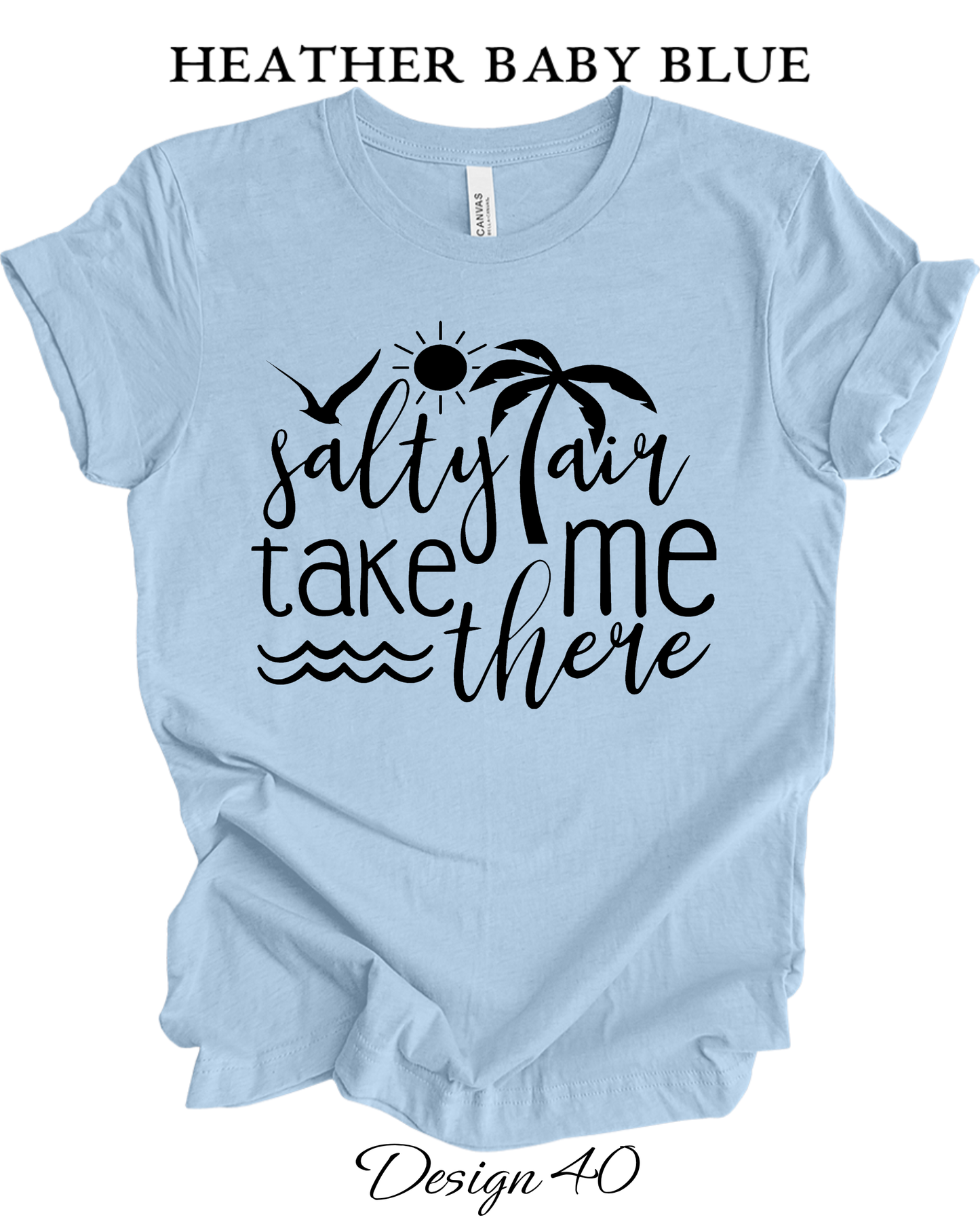 Custom Tee Unisex Crew Neck T-Shirts | Beach Inspired Tee