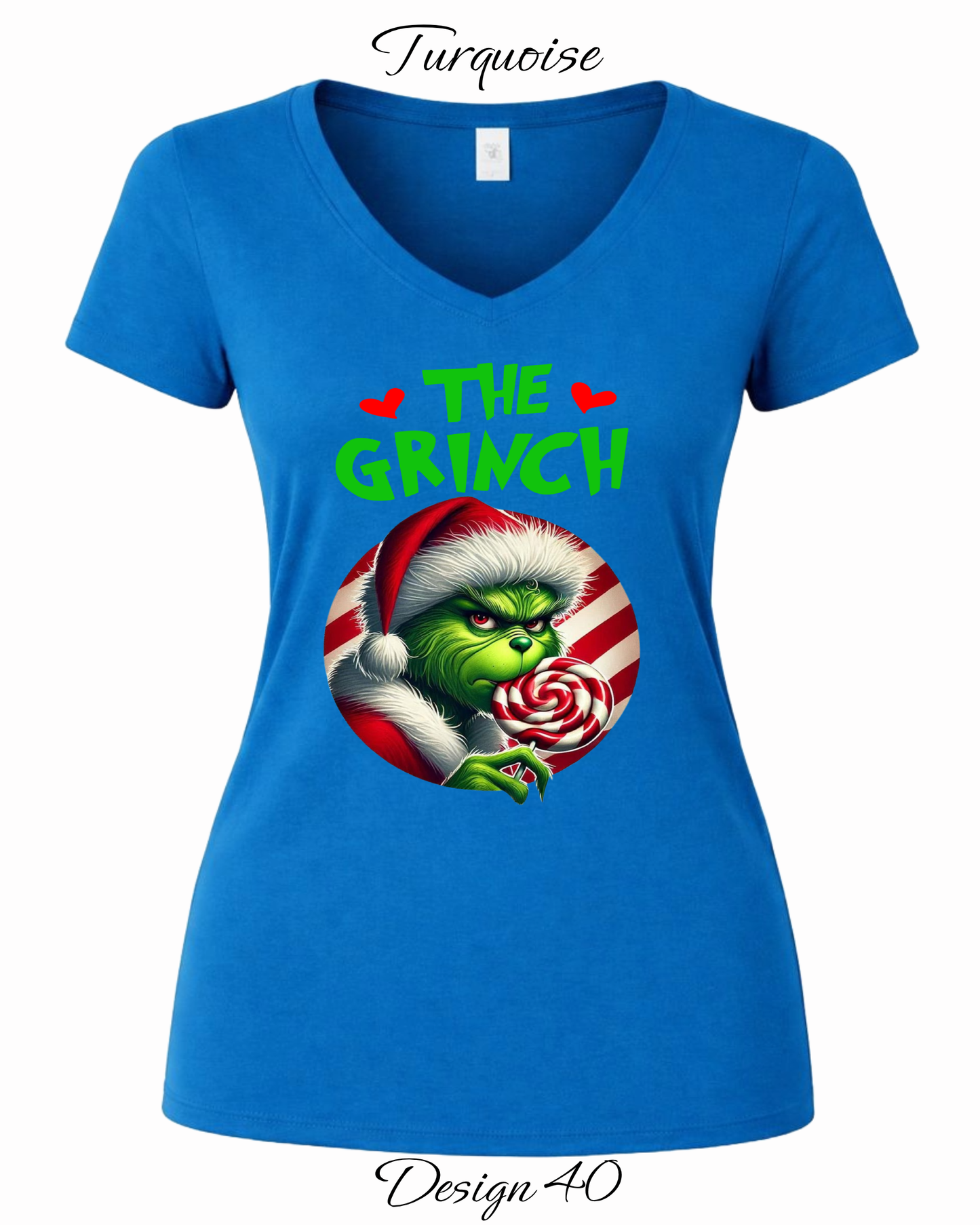 Custom Women's Tank Tops & Tees | Christmas Funny Grinch Inspired Tee