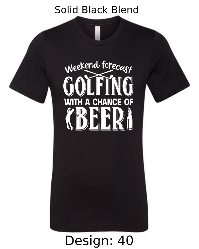 Shirts Men's Customized T-Shirts | Golf Themed Tee