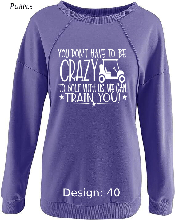 Sweatshirt Women's Golf Sweatshirt | Custom Sweatshirt
