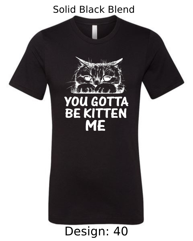 Shirts Men's Customized T-Shirts | Cat Themed Tee