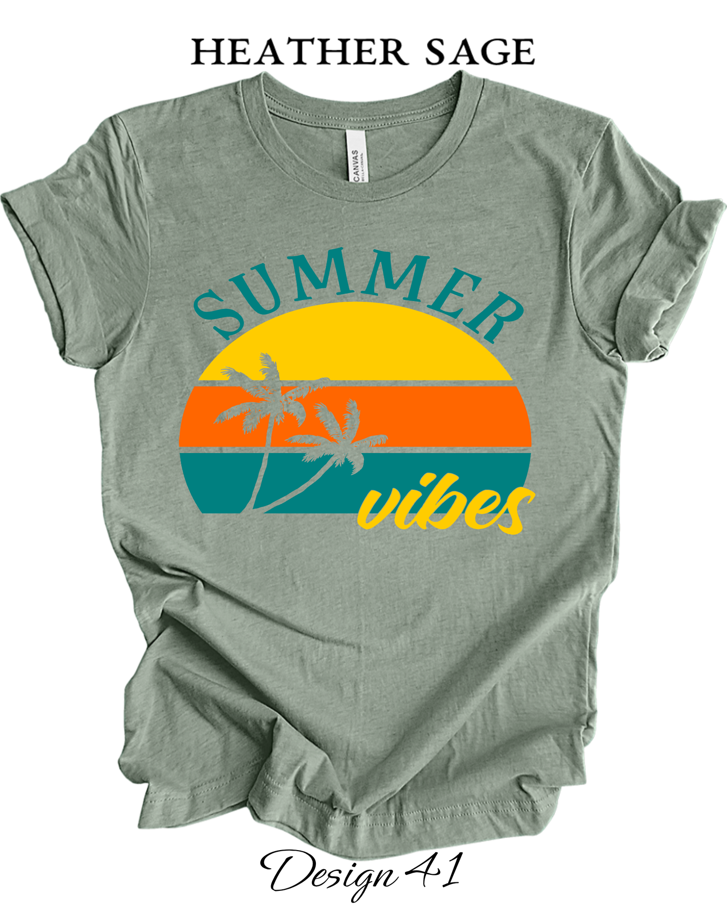 Custom Tee Unisex Crew Neck T-Shirts | Summer, Surfing, & Sunshine Inspired Tee
