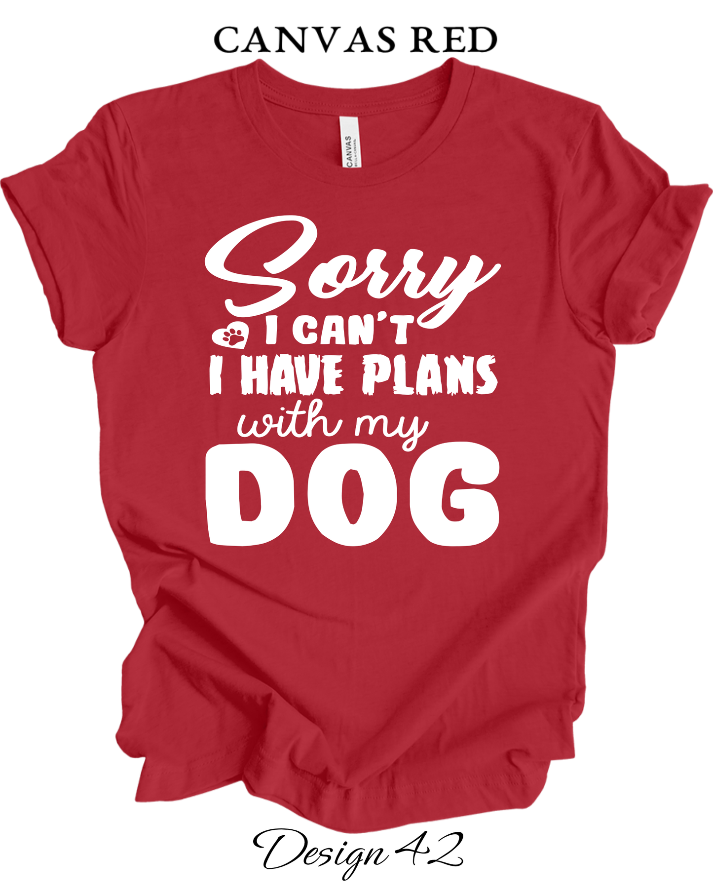 Custom Tee Unisex Crew Neck T-shirts | Dog Inspired Tee