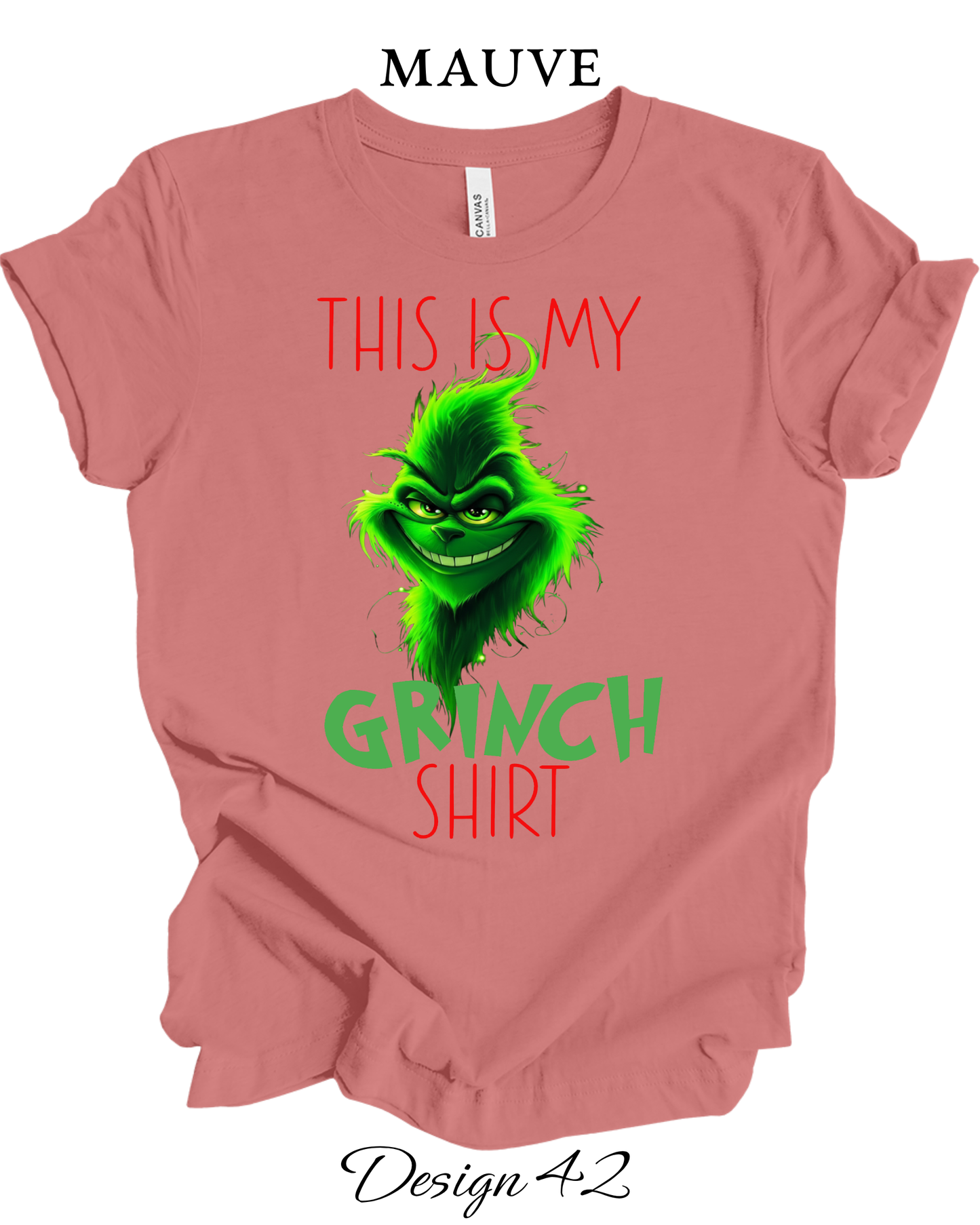 Custom Tee Unisex Crew Neck T-Shirts | Christmas Funny Grinch Inspired Tee