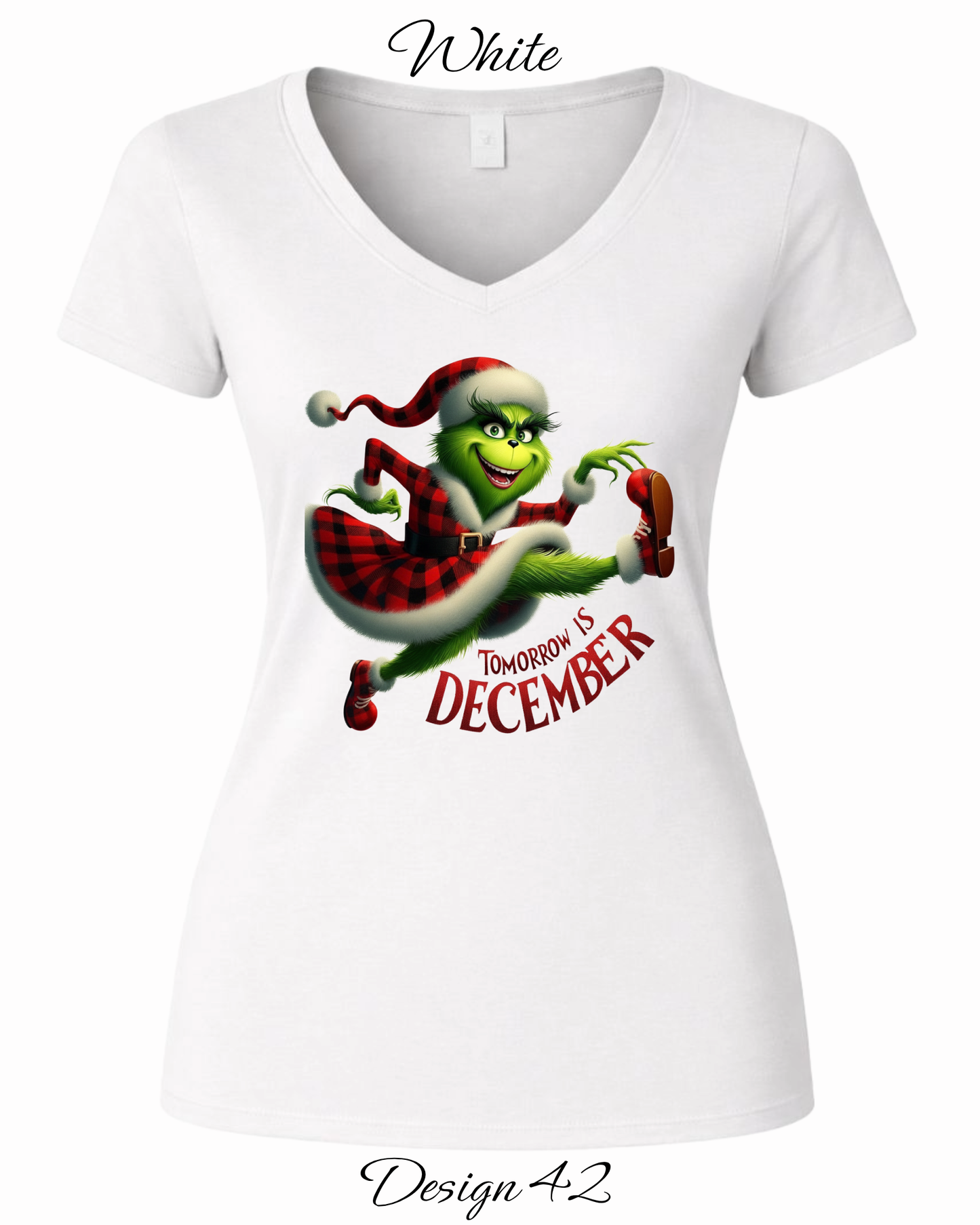 Custom Women's Tank Tops & Tees | Christmas Funny Grinch Inspired Tee