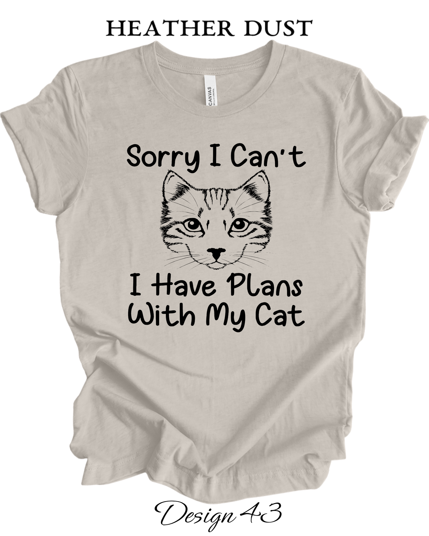 Custom Tee Unisex Crew Neck T-Shirts  | Cat Inspired Tee