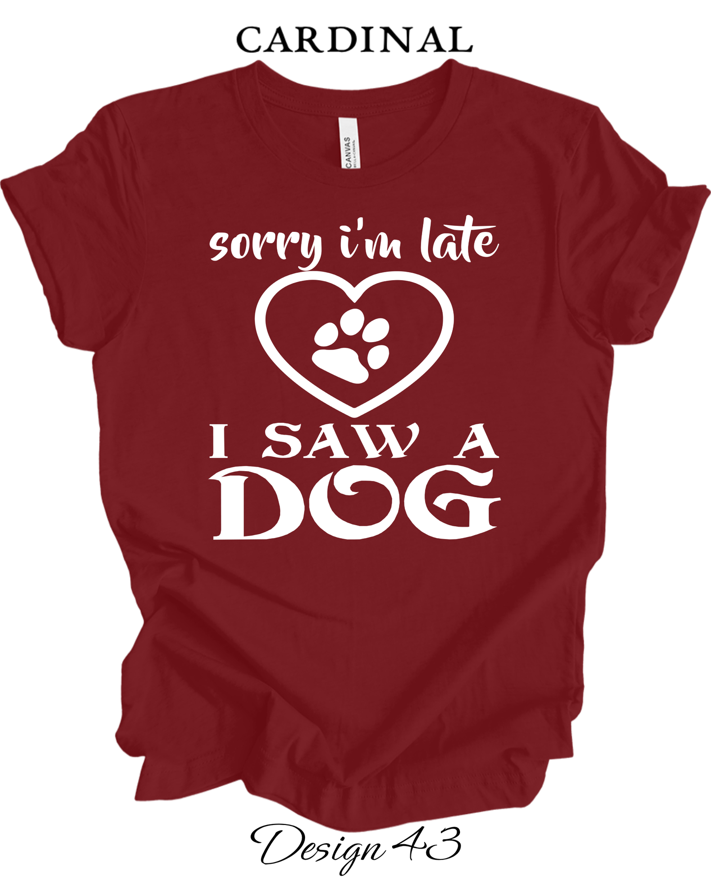 Custom Tee Unisex Crew Neck T-shirts | Dog Inspired Tee