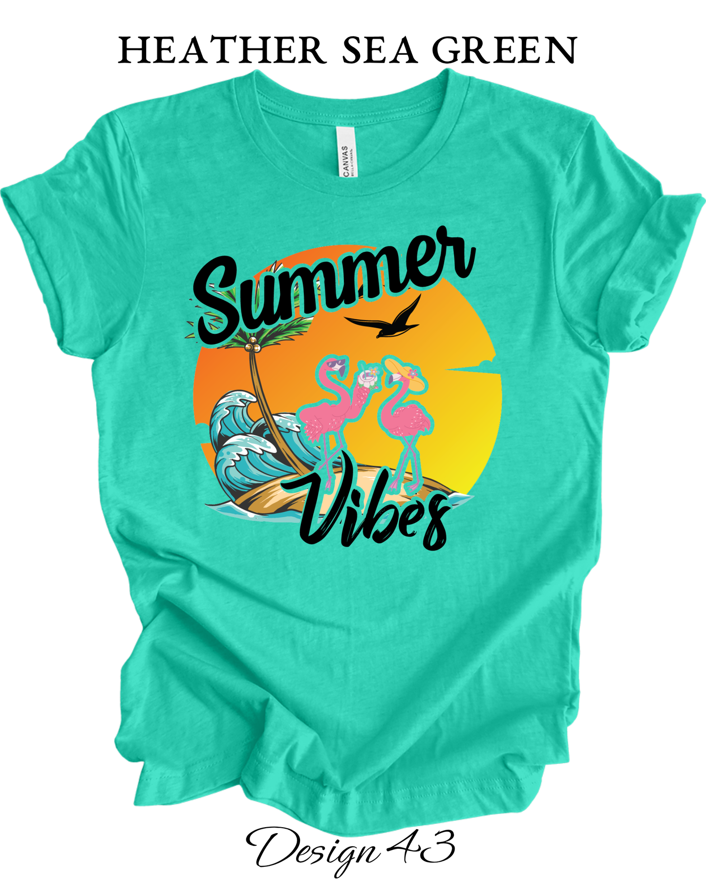 Custom Tee Unisex Crew Neck T-Shirts | Summer, Surfing, & Sunshine Inspired Tee