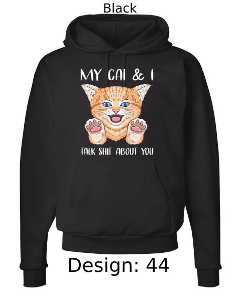 Unisex Cat Hoodie Sweatshirt | Custom Hoodie