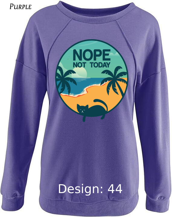 Sweatshirt Women's Cat Sweatshirt | Custom Sweatshirt