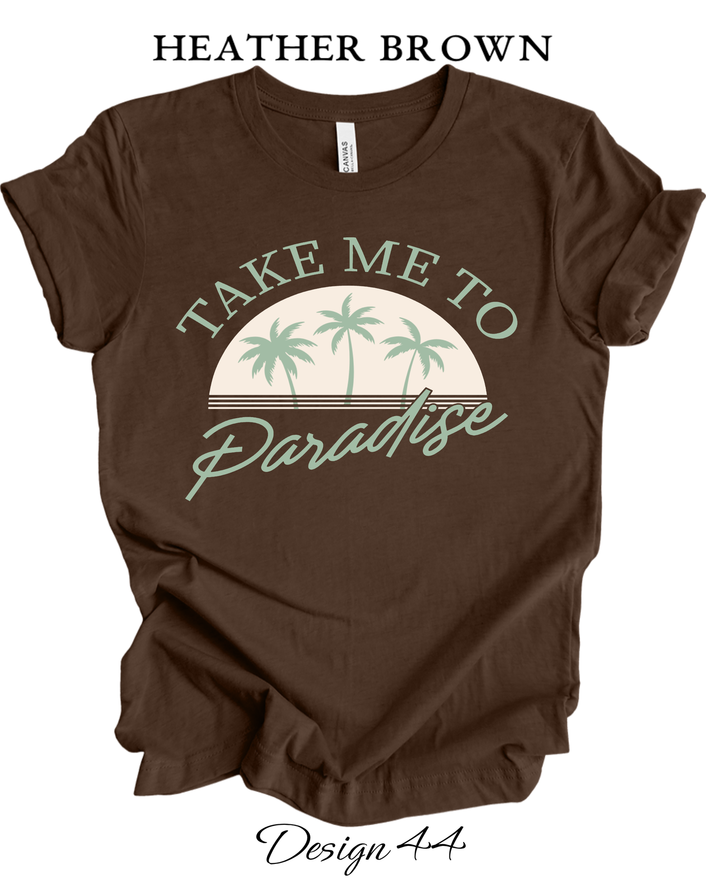 Custom Tee Unisex Crew Neck T-Shirts | Beach Inspired Tee