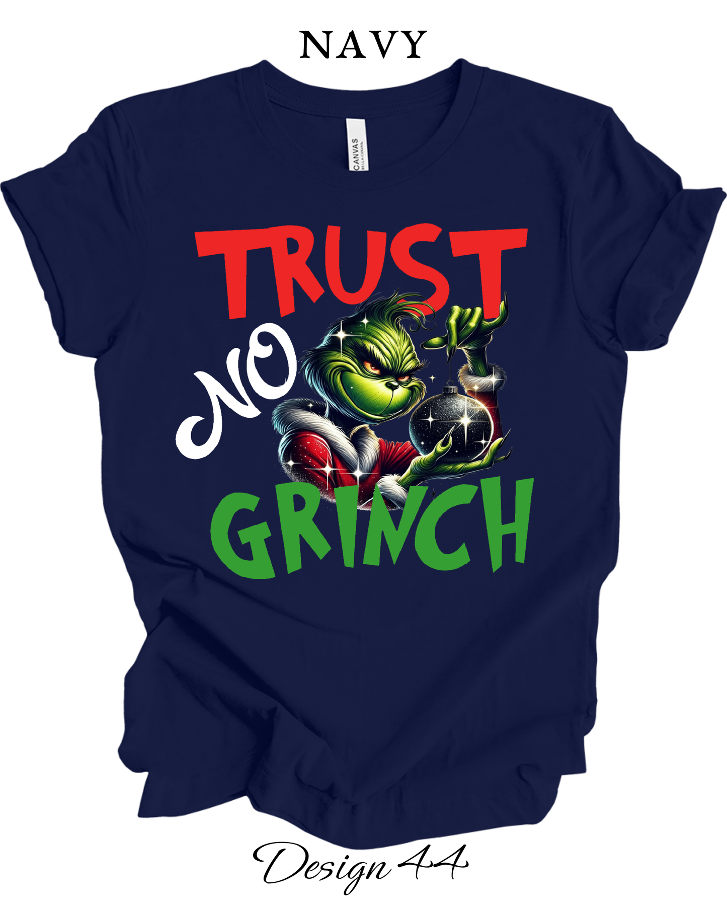 Custom Tee Unisex Crew Neck T-Shirts | Christmas Funny Grinch Inspired Tee
