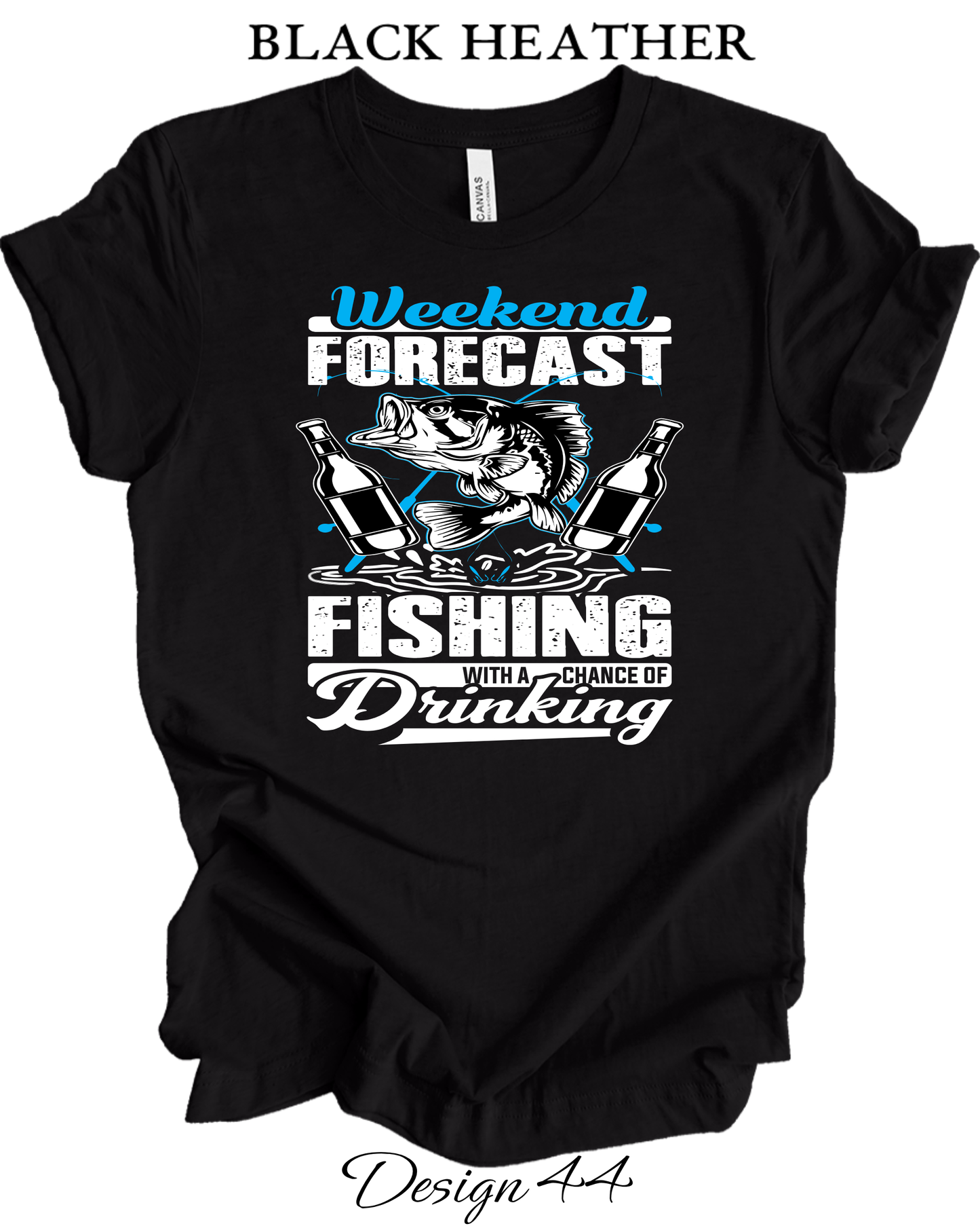 Custom Tee Unisex Crew Neck T-Shirts | Fishing Inspired Tees