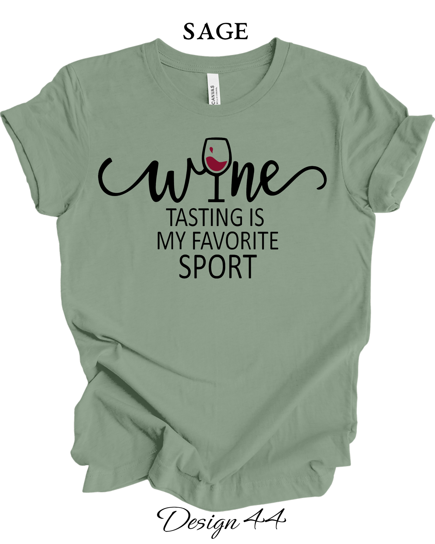 Custom Tee Unisex Crew Neck T-Shirts | Funny Wine Inspired Tee