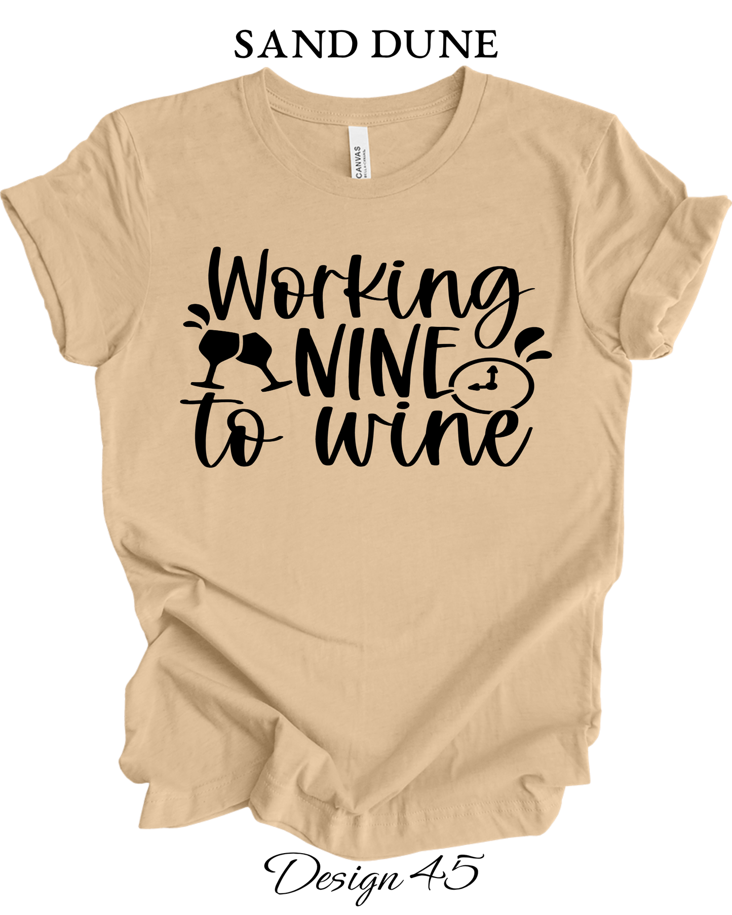 Custom Tee Unisex Crew Neck T-Shirts | Funny Wine Inspired Tee