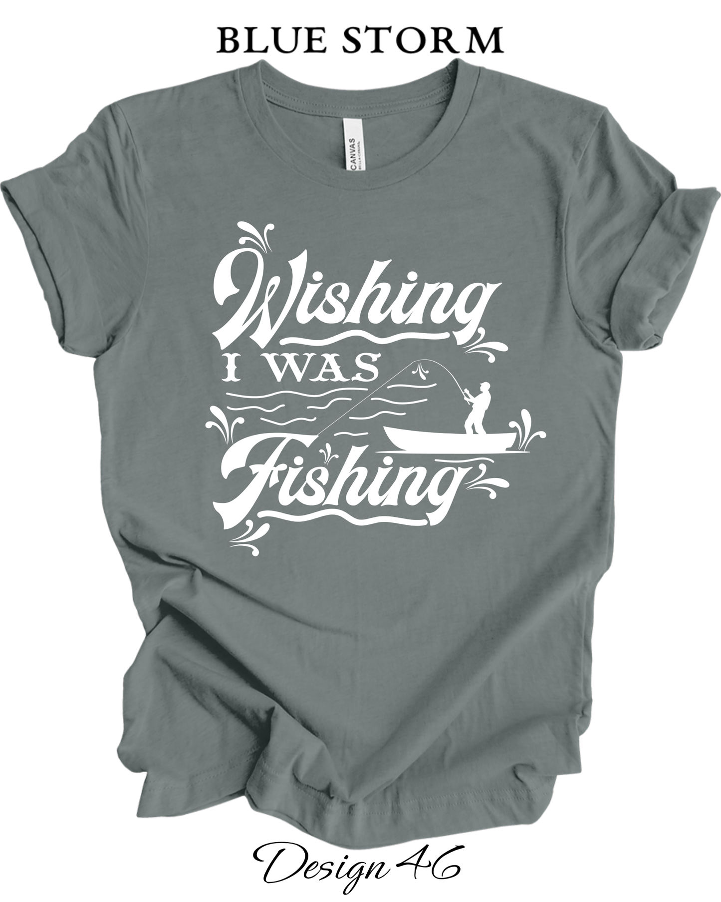 Custom Tee Unisex Crew Neck T-Shirts | Fishing Inspired Tees
