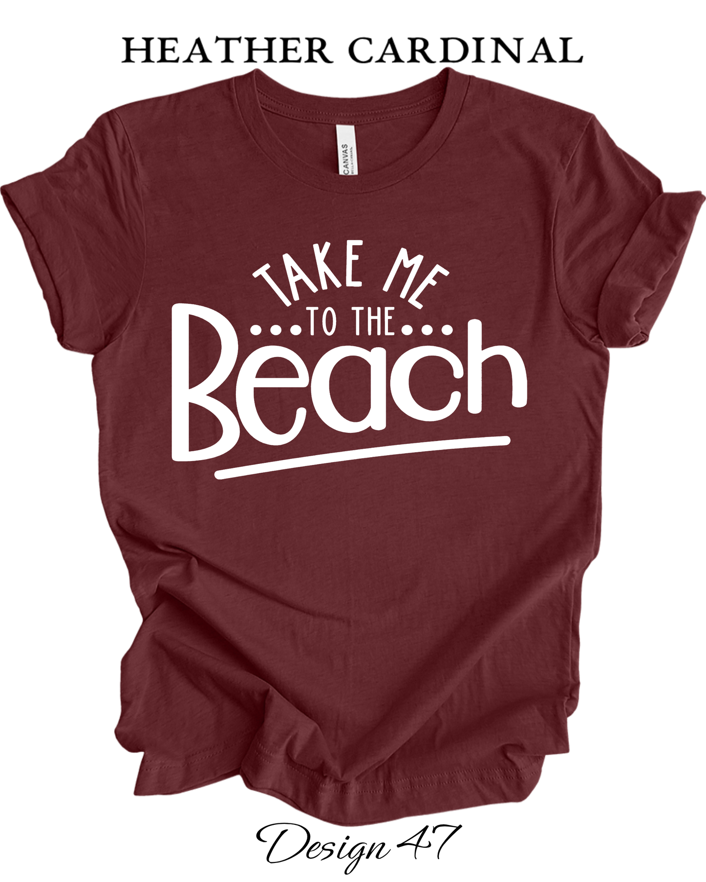 Custom Tee Unisex Crew Neck T-Shirts | Beach Inspired Tee