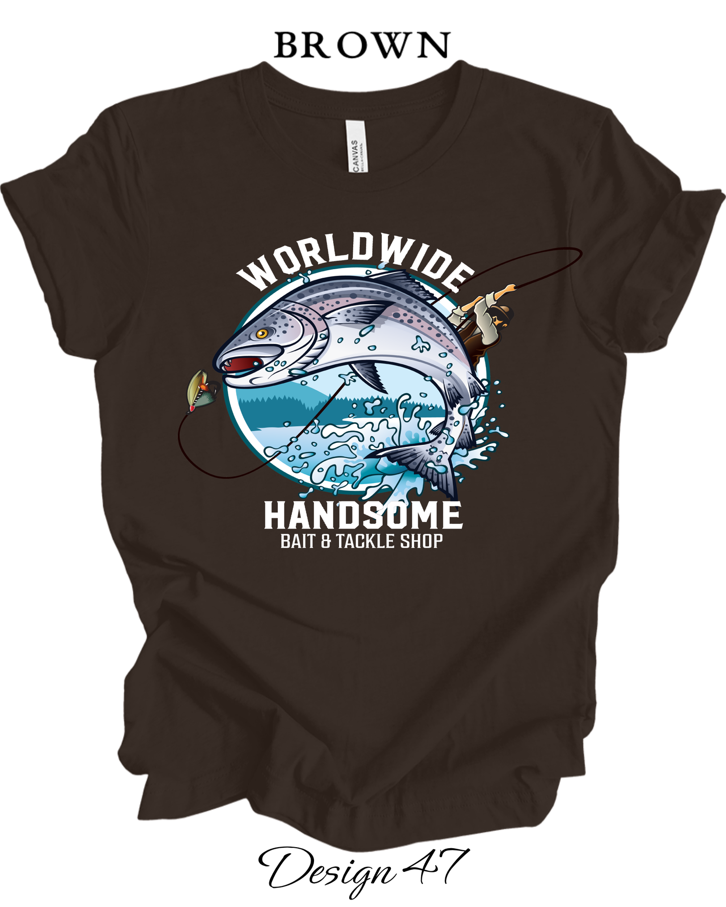Custom Tee Unisex Crew Neck T-Shirts | Fishing Inspired Tees