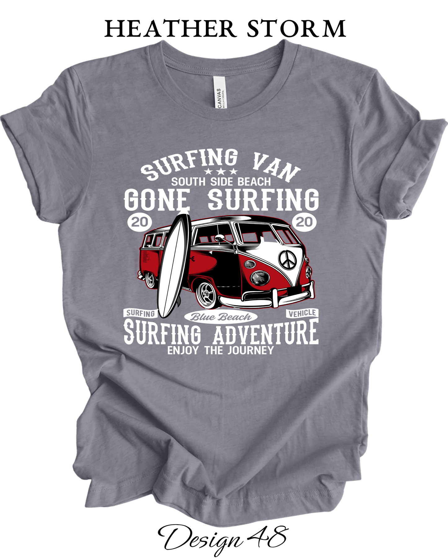 Custom Tee Unisex Crew Neck T-Shirts | Summer, Surfing, & Sunshine Inspired Tee