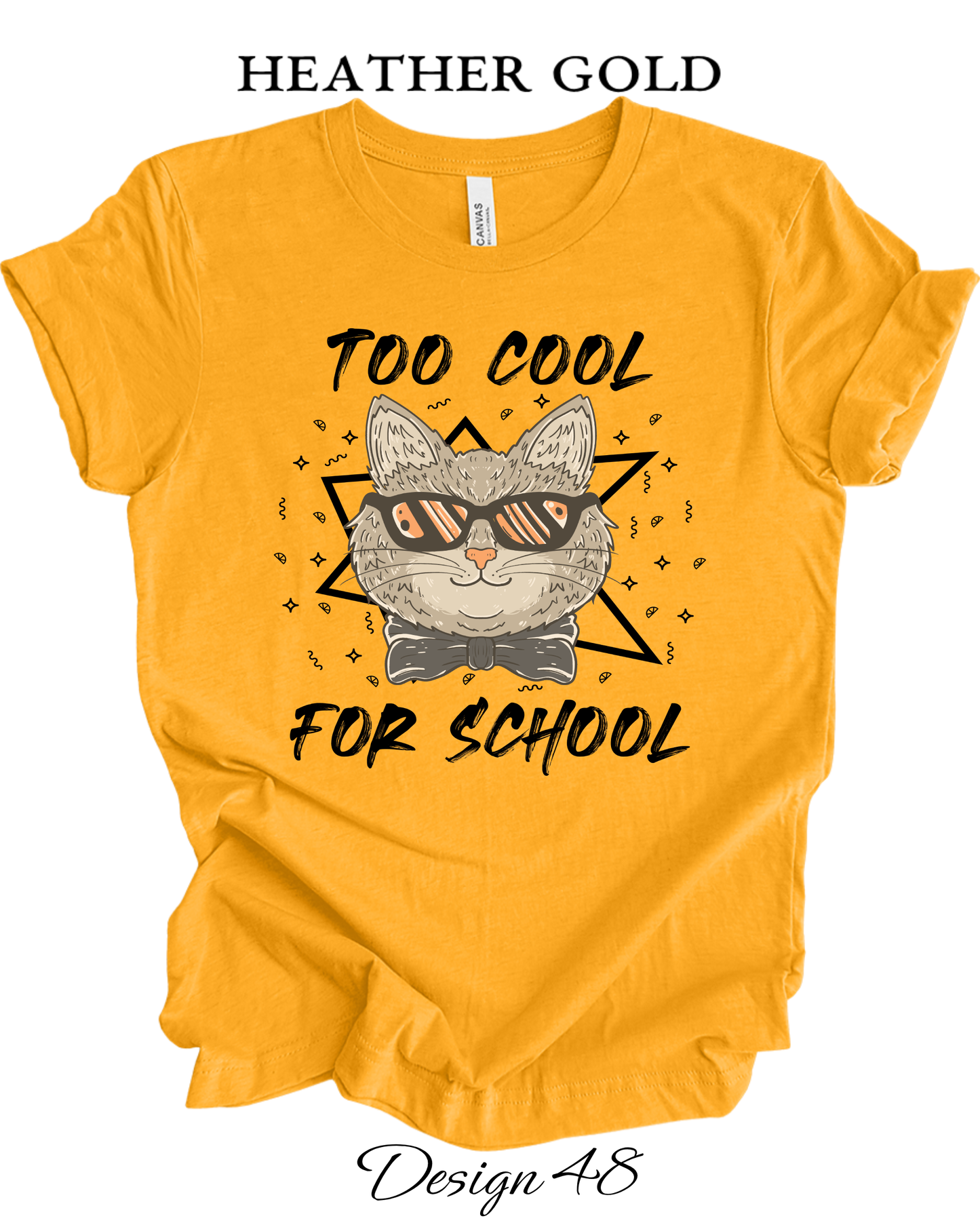 Custom Tee Unisex Crew Neck T-Shirts  | Cat Inspired Tee