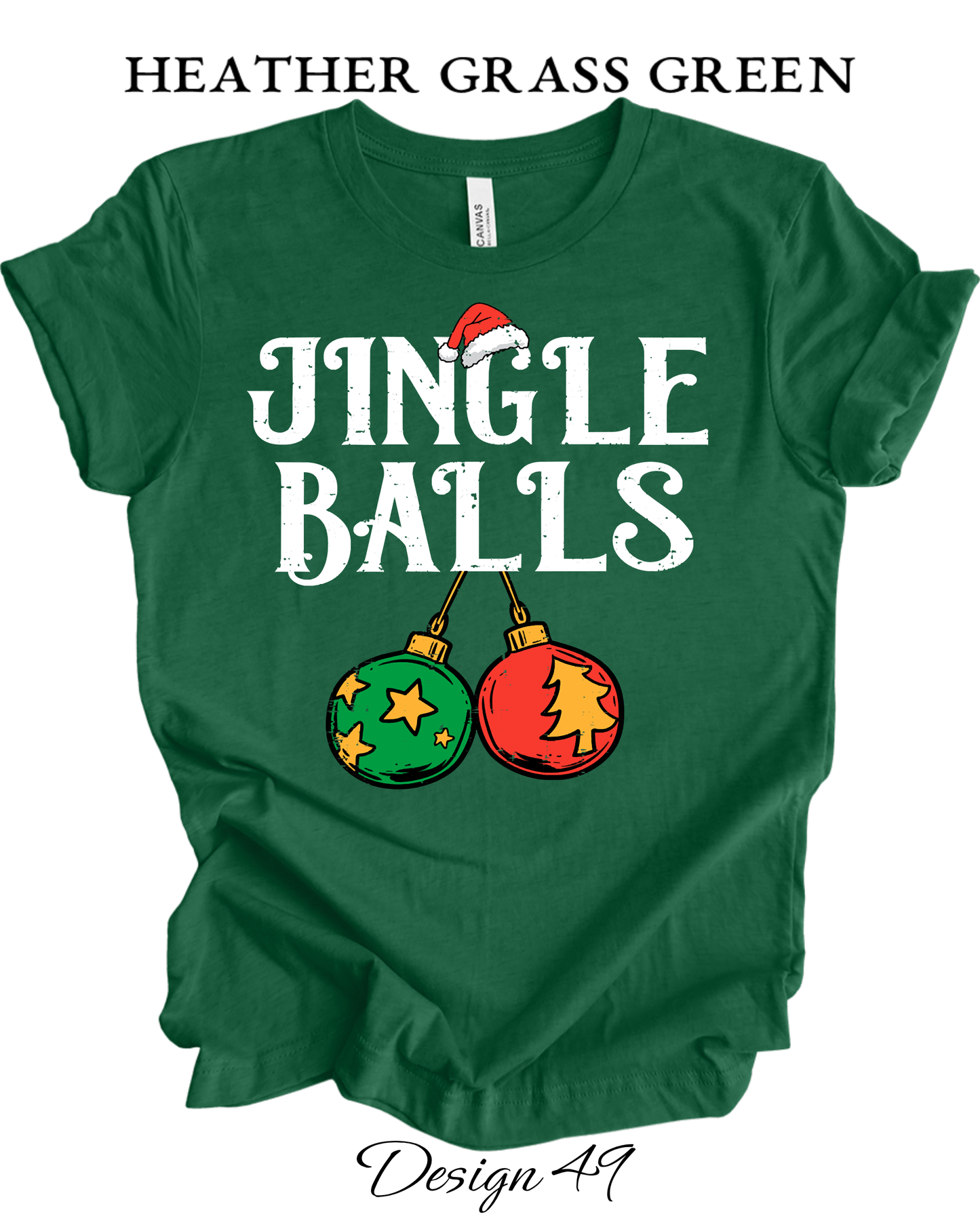 Custom Tee Unisex Crew Neck T-Shirts | Christmas Jingle Balls & Tinsel Tits Inspired Tee