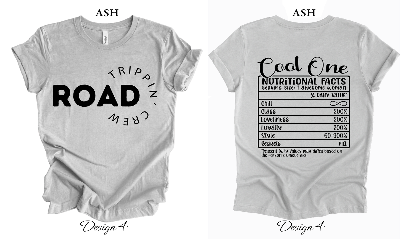 Custom Tee Unisex Crew Neck T-shirts | Road Trippin' Crew Matching Tess