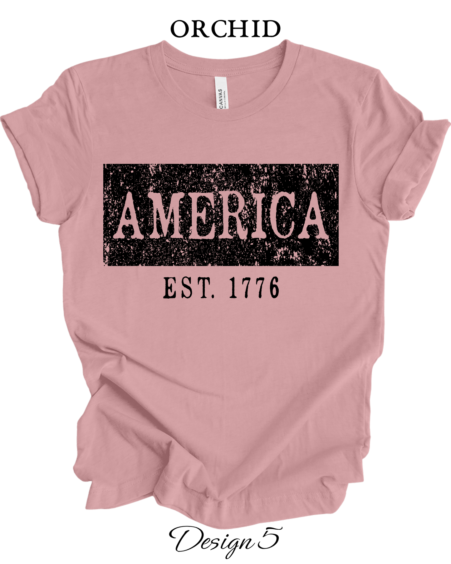 Custom Tee Unisex Crew Neck T-shirts | Patriotic Inspired Tee