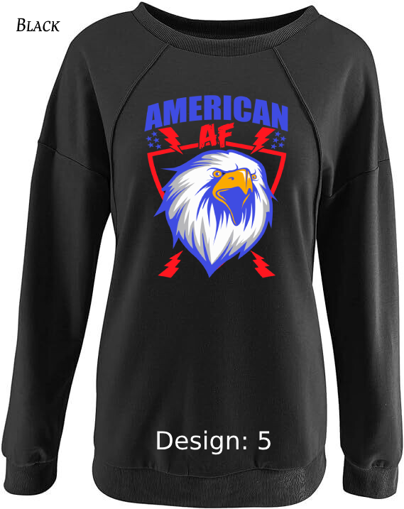 Sweatshirt Women's Patriotic Sweatshirt | Custom Sweatshirt