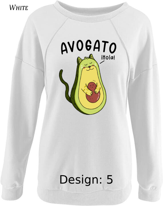 Sweatshirt Women's Cat Sweatshirt | Custom Sweatshirt
