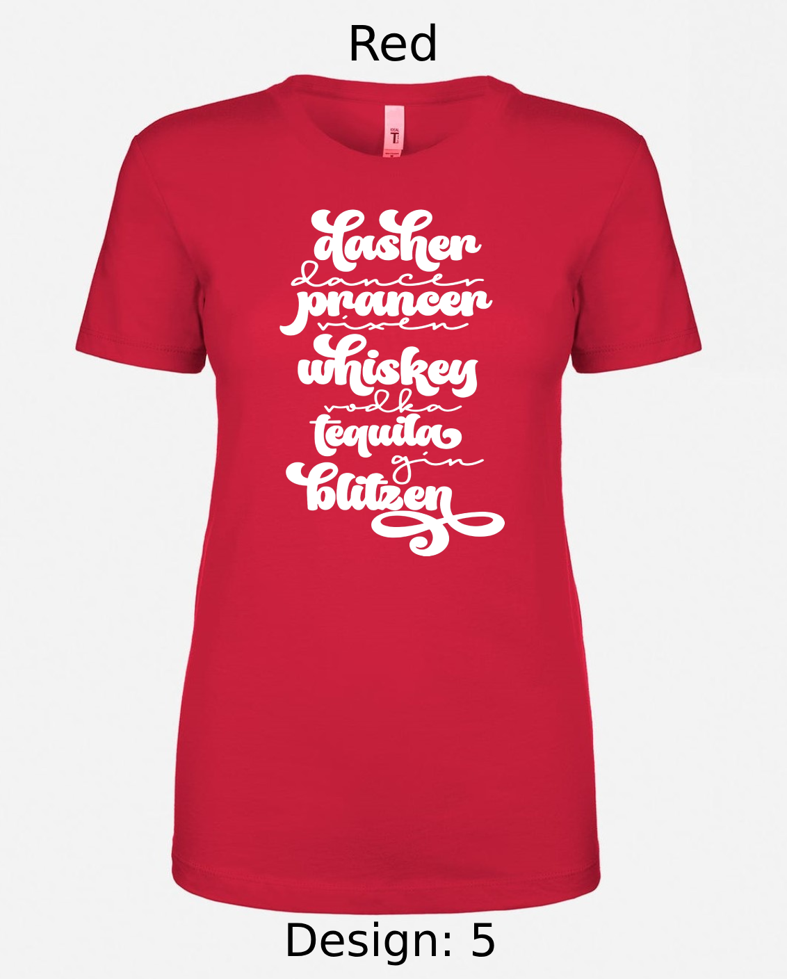 Shirts Women's Customized Tank Tops & Shirts | Christmas Funny Drinking Themed Tee