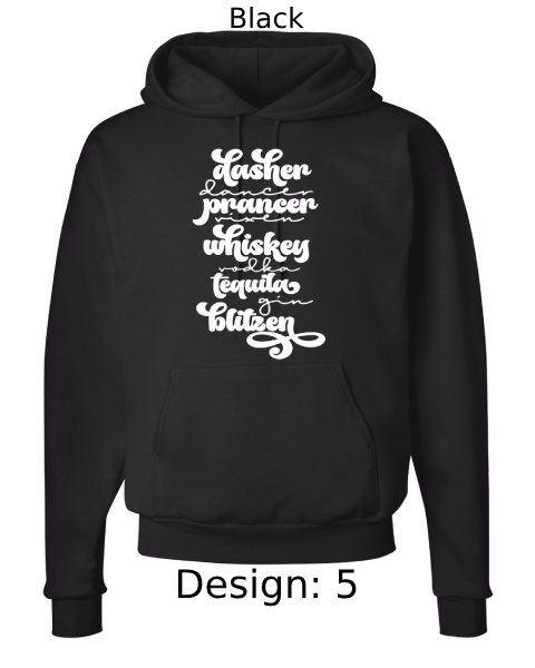 Unisex Christmas Funny Drinking Hoodie Sweatshirt | Custom Hoodie