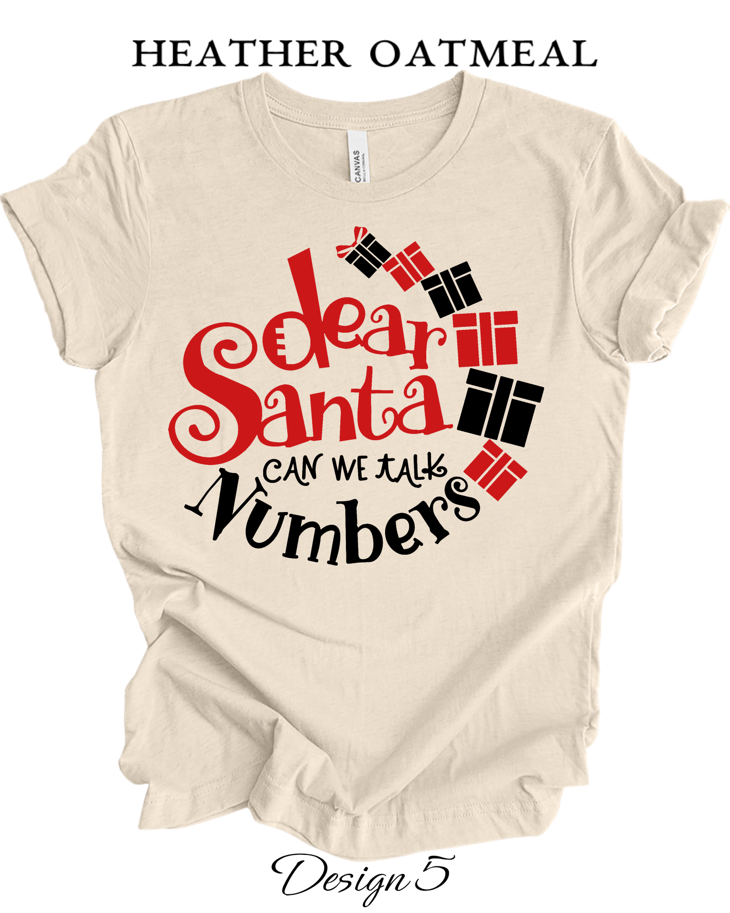 Custom Tee Unisex Crew Neck T-Shirts | Christmas Funny Santa Inspired Tee