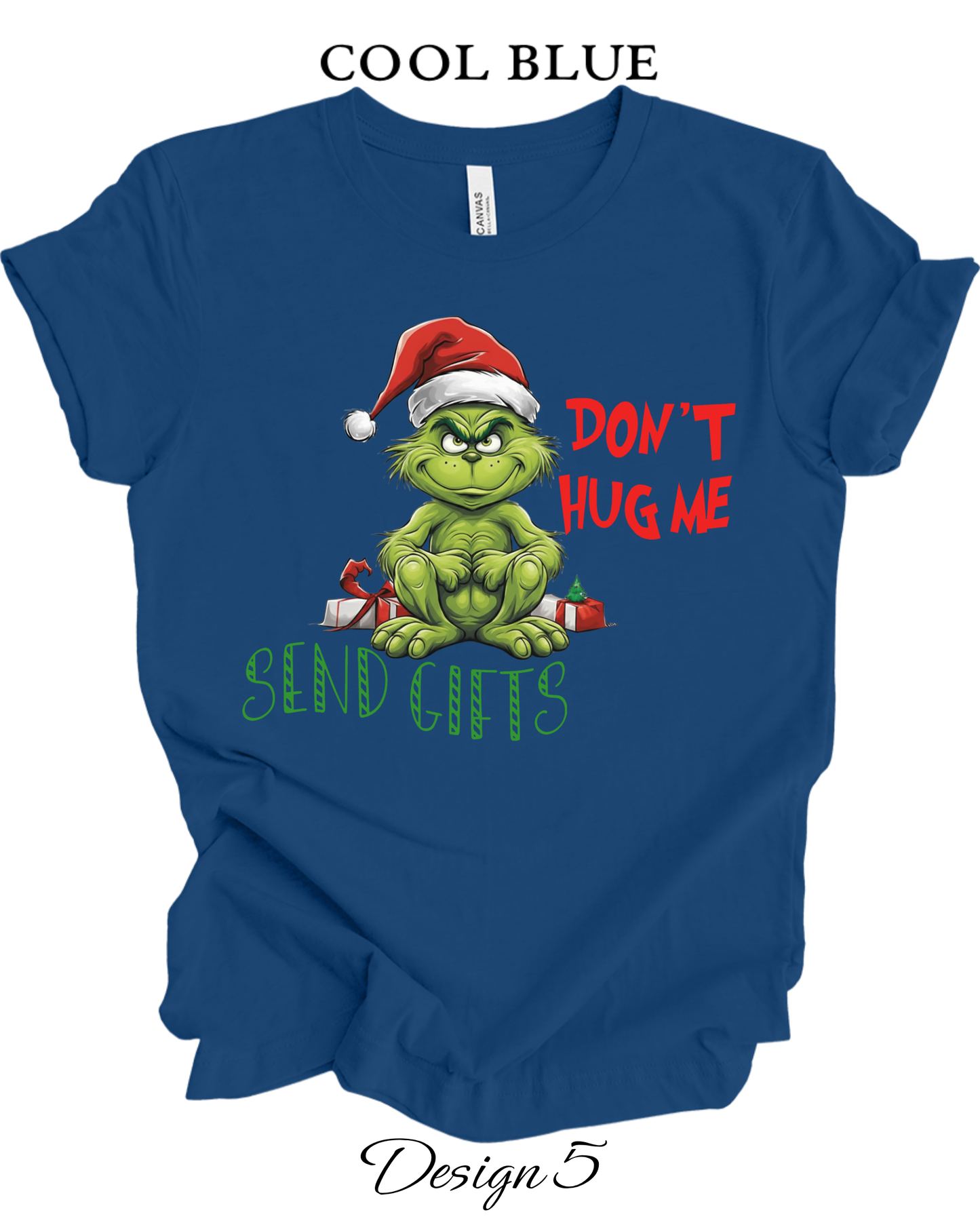 Custom Tee Unisex Crew Neck T-Shirts | Christmas Funny Grinch Inspired Tee