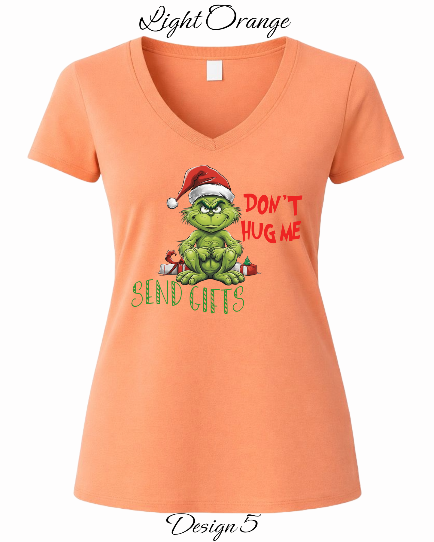 Custom Women's Tank Tops & Tees | Christmas Funny Grinch Inspired Tee