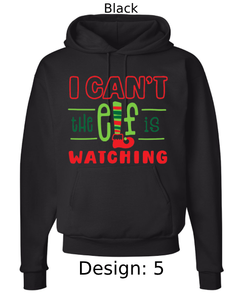 Unisex Christmas Funny Elf Hoodie Sweatshirt | Custom Hoodie