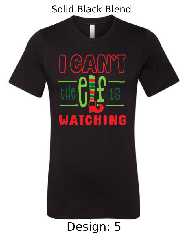 Shirts Men's Customized T-Shirts | Christmas Funny Elf Themed Tee