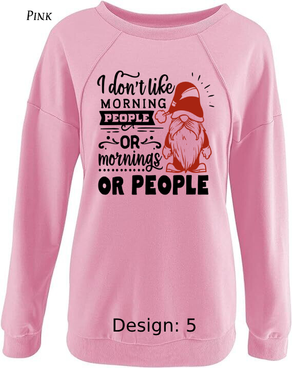 Sweatshirts Women's Christmas Funny Gnome Sweatshirt |  Custom Sweatshirt